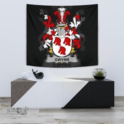 Irish Gwynn Coat of Arms Family Crest Ireland Tapestry Irish Tapestry