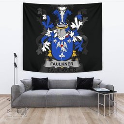 Irish Faulkner Coat of Arms Family Crest Ireland Tapestry Irish Tapestry