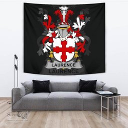 Irish Laurence Coat of Arms Family Crest Ireland Tapestry Irish Tapestry