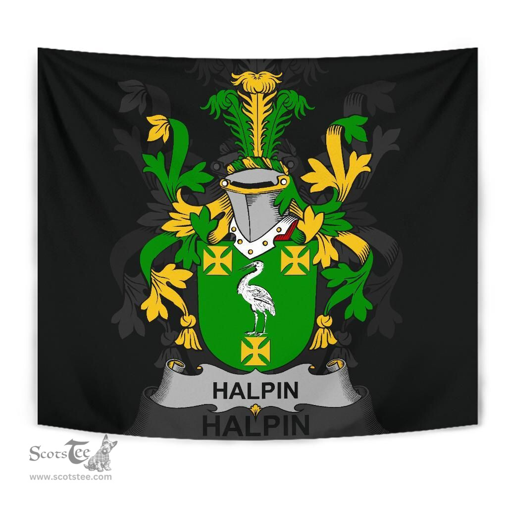Irish Halpin or O'Halpin Coat of Arms Family Crest Ireland Tapestry Irish Tapestry