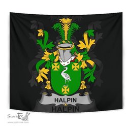 Irish Halpin or O'Halpin Coat of Arms Family Crest Ireland Tapestry Irish Tapestry