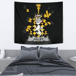 Irish Jolley or Jolly Coat of Arms Family Crest Ireland Tapestry Irish Tapestry