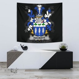 Irish Hackett Coat of Arms Family Crest Ireland Tapestry Irish Tapestry