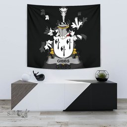 Irish Gibbs Coat of Arms Family Crest Ireland Tapestry Irish Tapestry