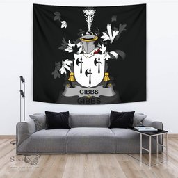 Irish Gibbs Coat of Arms Family Crest Ireland Tapestry Irish Tapestry