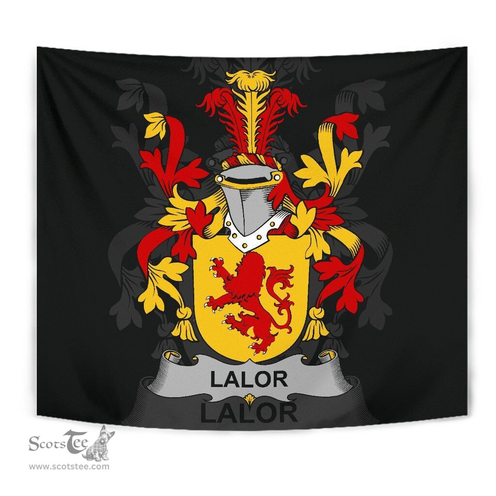 Irish Lalor or O'Lawlor Coat of Arms Family Crest Ireland Tapestry Irish Tapestry
