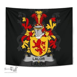 Irish Lalor or O'Lawlor Coat of Arms Family Crest Ireland Tapestry Irish Tapestry