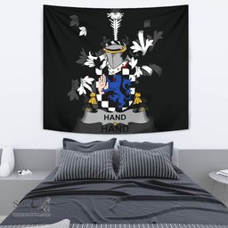 Irish Hand or McClave Coat of Arms Family Crest Ireland Tapestry Irish Tapestry
