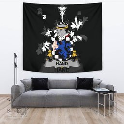 Irish Hand or McClave Coat of Arms Family Crest Ireland Tapestry Irish Tapestry
