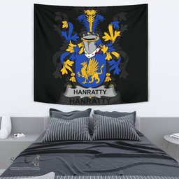 Irish Hanratty or O'Hanraghty Coat of Arms Family Crest Ireland Tapestry Irish Tapestry