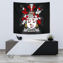 Irish Hunter Coat of Arms Family Crest Ireland Tapestry Irish Tapestry