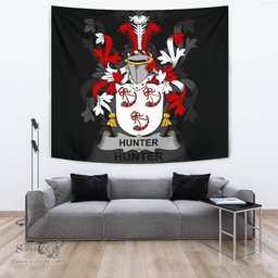 Irish Hunter Coat of Arms Family Crest Ireland Tapestry Irish Tapestry