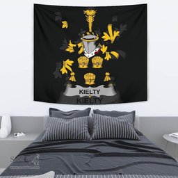 Irish Kielty ot O'Quilty Coat of Arms Family Crest Ireland Tapestry Irish Tapestry
