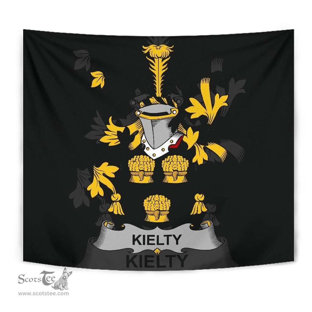 Irish Kielty ot O'Quilty Coat of Arms Family Crest Ireland Tapestry Irish Tapestry