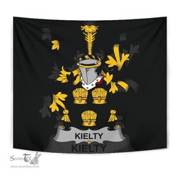 Irish Kielty ot O'Quilty Coat of Arms Family Crest Ireland Tapestry Irish Tapestry