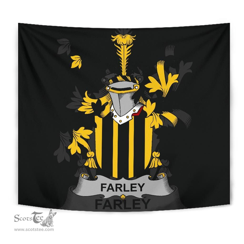 Irish Farley or O'Farley Coat of Arms Family Crest Ireland Tapestry Irish Tapestry