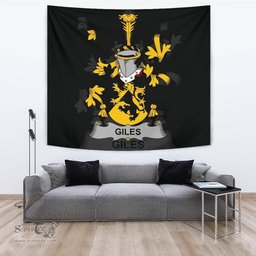 Irish Giles or Gyles Coat of Arms Family Crest Ireland Tapestry Irish Tapestry