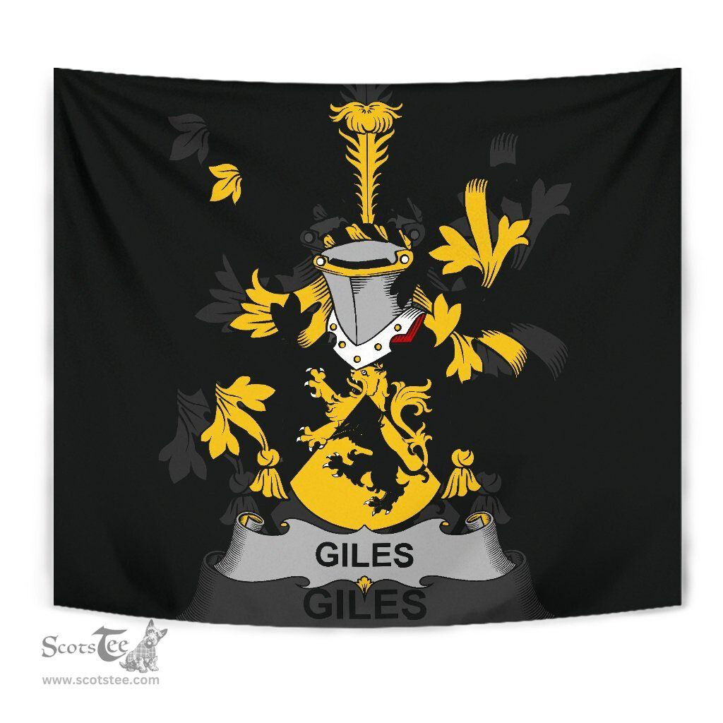Irish Giles or Gyles Coat of Arms Family Crest Ireland Tapestry Irish Tapestry