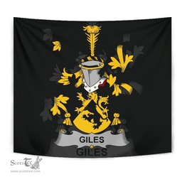 Irish Giles or Gyles Coat of Arms Family Crest Ireland Tapestry Irish Tapestry