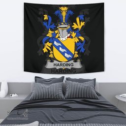 Irish Harding Coat of Arms Family Crest Ireland Tapestry Irish Tapestry