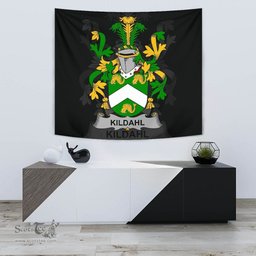 Irish Kildahl Coat of Arms Family Crest Ireland Tapestry Irish Tapestry
