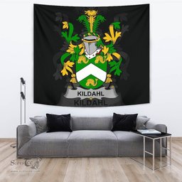 Irish Kildahl Coat of Arms Family Crest Ireland Tapestry Irish Tapestry