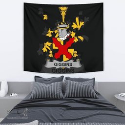 Irish Giggins Coat of Arms Family Crest Ireland Tapestry Irish Tapestry