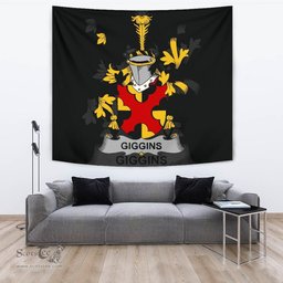 Irish Giggins Coat of Arms Family Crest Ireland Tapestry Irish Tapestry