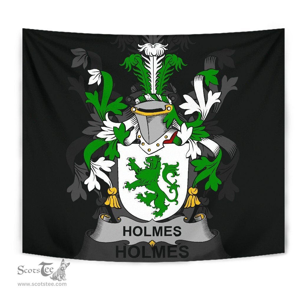 Irish Holmes Coat of Arms Family Crest Ireland Tapestry Irish Tapestry