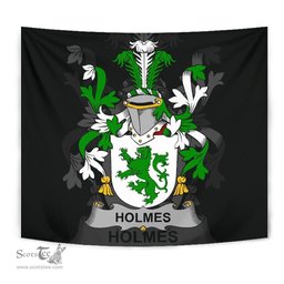 Irish Holmes Coat of Arms Family Crest Ireland Tapestry Irish Tapestry