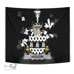 Irish Higgin or O'Higgin Coat of Arms Family Crest Ireland Tapestry Irish Tapestry