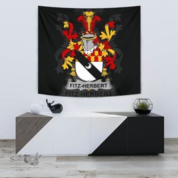 Irish Fitz-Herbert Coat of Arms Family Crest Ireland Tapestry Irish Tapestry