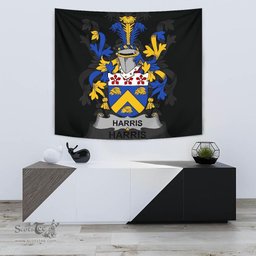 Irish Harris Coat of Arms Family Crest Ireland Tapestry Irish Tapestry