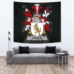 Irish Halie or O'Halie Coat of Arms Family Crest Ireland Tapestry Irish Tapestry
