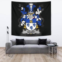 Irish Geary or O'Geary Coat of Arms Family Crest Ireland Tapestry Irish Tapestry