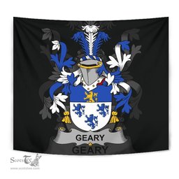 Irish Geary or O'Geary Coat of Arms Family Crest Ireland Tapestry Irish Tapestry