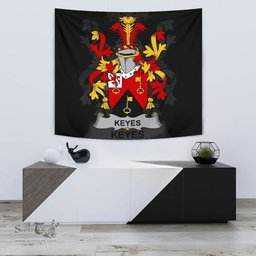 Irish Keyes Coat of Arms Family Crest Ireland Tapestry Irish Tapestry