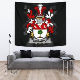 Irish Hegarty or O'Hagerty Coat of Arms Family Crest Ireland Tapestry Irish Tapestry