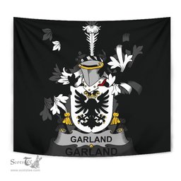 Irish Garland or McGartland Coat of Arms Family Crest Ireland Tapestry Irish Tapestry