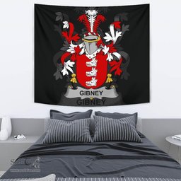 Irish Gibney or O'Gibney Coat of Arms Family Crest Ireland Tapestry Irish Tapestry