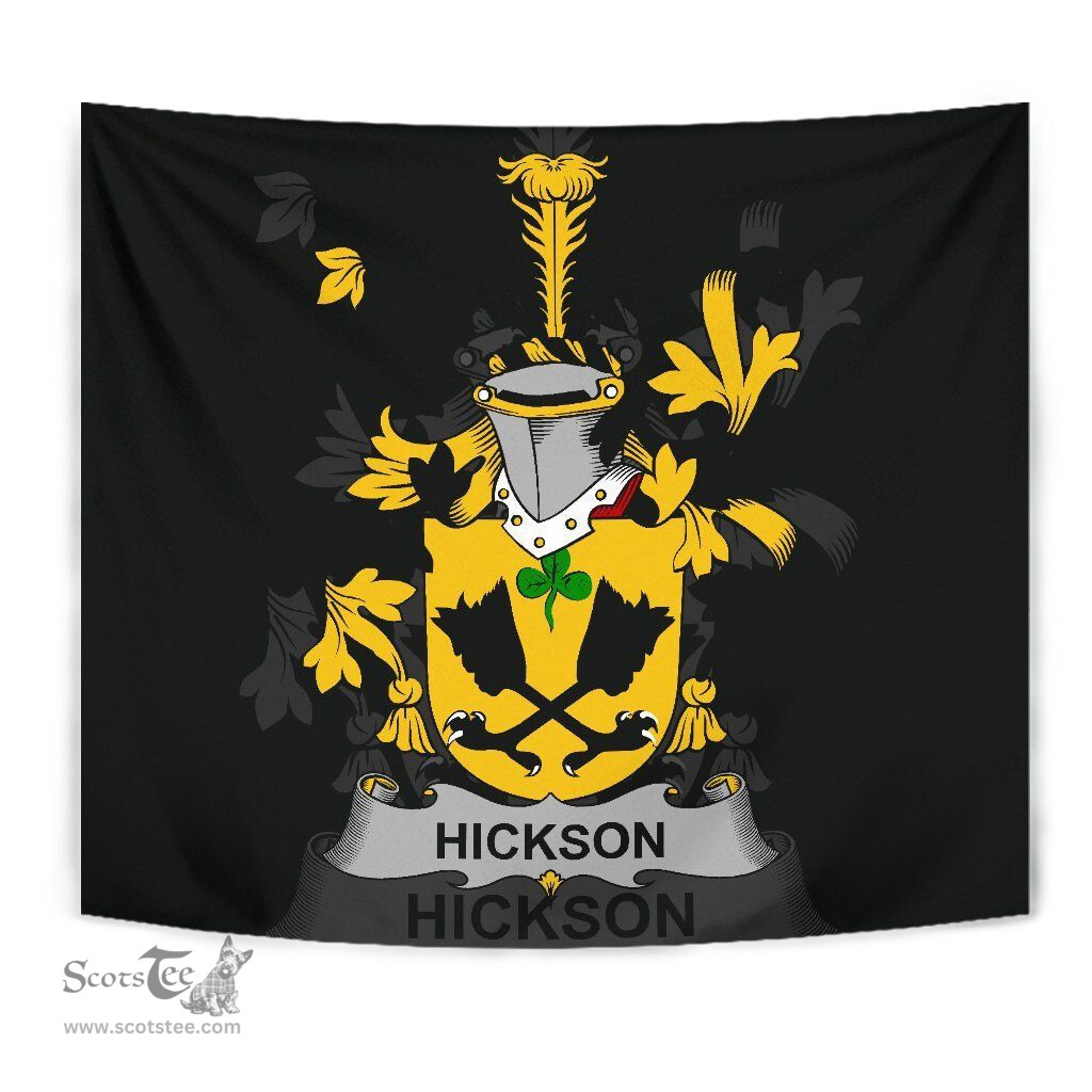Irish Hickson Coat of Arms Family Crest Ireland Tapestry Irish Tapestry