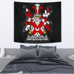 Irish Fitz-Edmonds Coat of Arms Family Crest Ireland Tapestry Irish Tapestry