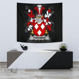 Irish Freeman Coat of Arms Family Crest Ireland Tapestry Irish Tapestry