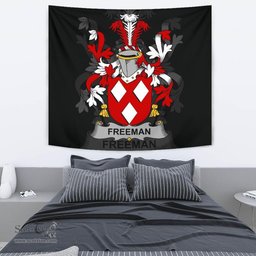 Irish Freeman Coat of Arms Family Crest Ireland Tapestry Irish Tapestry
