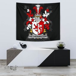 Irish Hetherington Coat of Arms Family Crest Ireland Tapestry Irish Tapestry