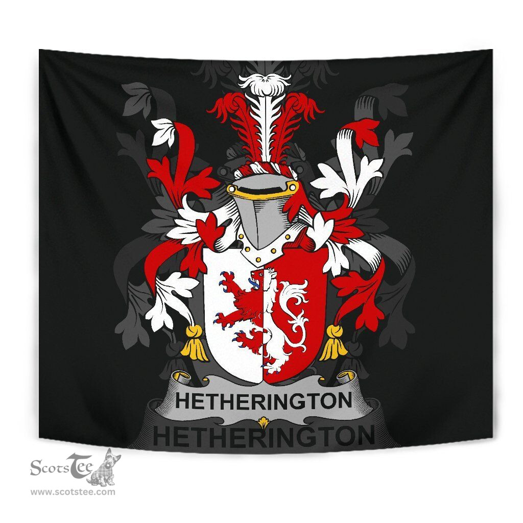 Irish Hetherington Coat of Arms Family Crest Ireland Tapestry Irish Tapestry