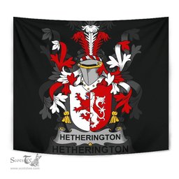 Irish Hetherington Coat of Arms Family Crest Ireland Tapestry Irish Tapestry