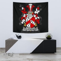 Irish Fitz-Stephens Coat of Arms Family Crest Ireland Tapestry Irish Tapestry