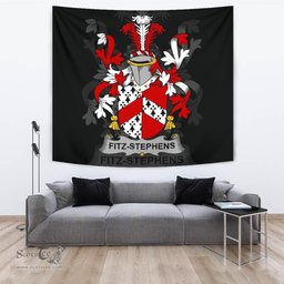 Irish Fitz-Stephens Coat of Arms Family Crest Ireland Tapestry Irish Tapestry