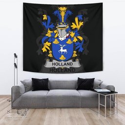 Irish Holland Coat of Arms Family Crest Ireland Tapestry Irish Tapestry